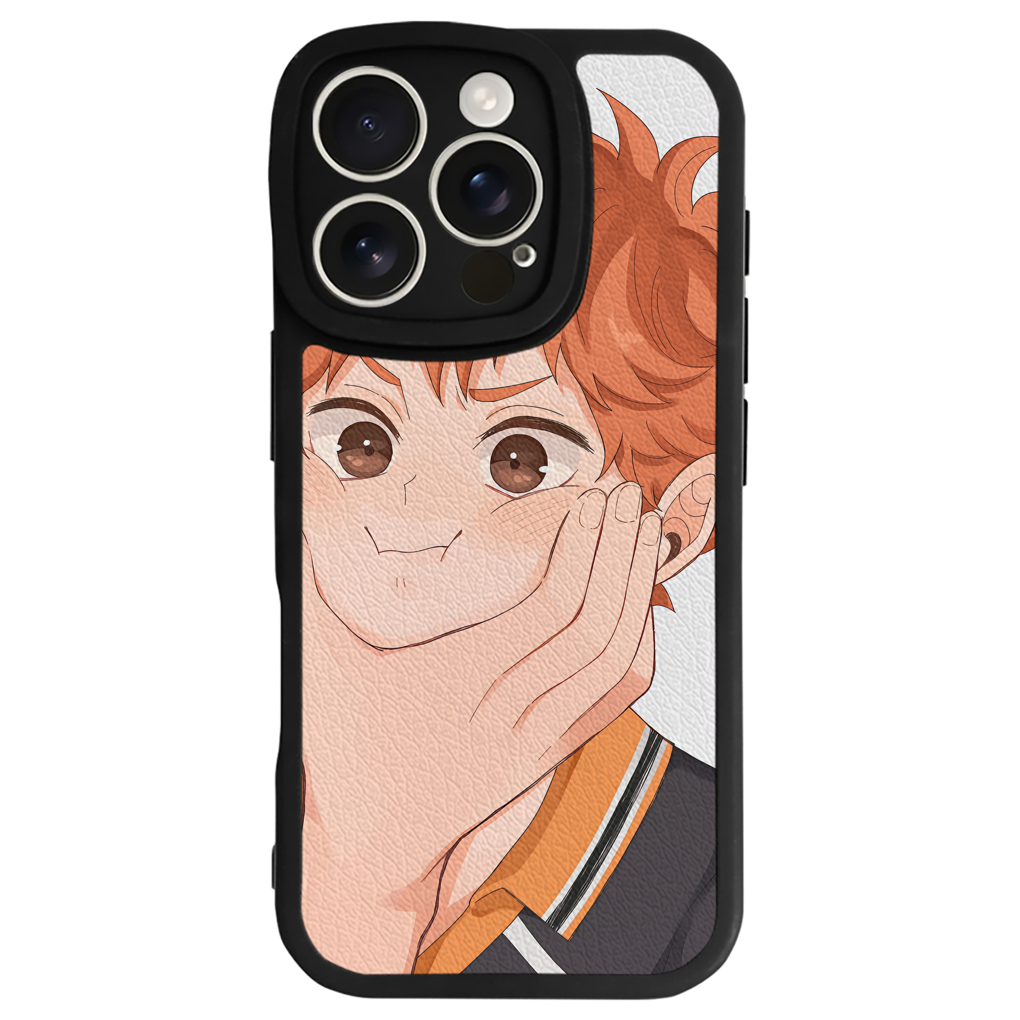 （画像用） ハイキュー!! Haikyu!! 【iPhone 16シリーズ対応】シリコンスマホケース（レザー調） 材質：シリコン